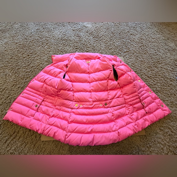 Lilly Pulitzer Pink, Green and White Quilted Tropical Vest - Picture 4 of 6